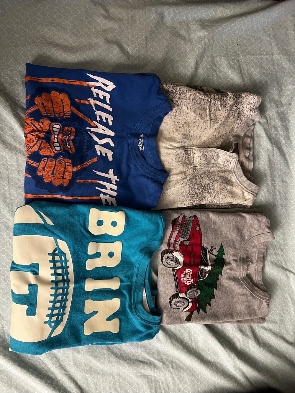 Fall Boys Bundle OshKosh B'gosh long sleeved shirt tee size 7/8